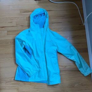Mint Green Columbia Rain Jacket